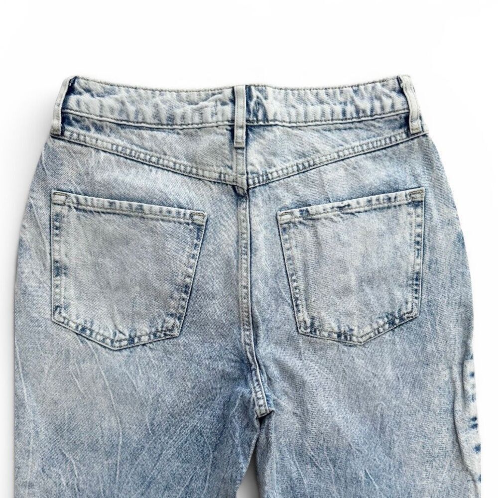 Forever 21 Acid Wash High Waist Wide Leg Jeans Sz 29 - Picture 5 of 10